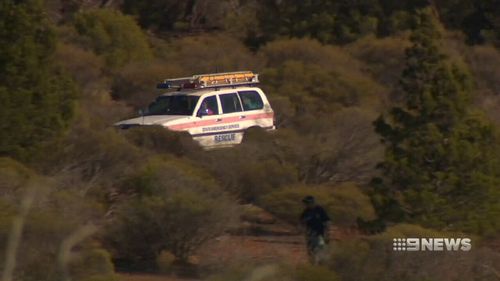Search crews are covering an area of dense bushland west of Whyalla.