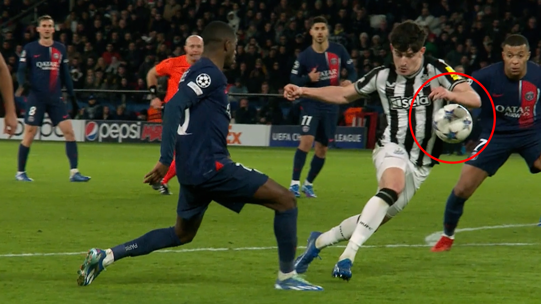 The handball call proved costly for Newcastle United.