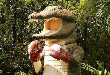 Humpty Doo's Big Boxing Crocodile was built to celebrate what event?