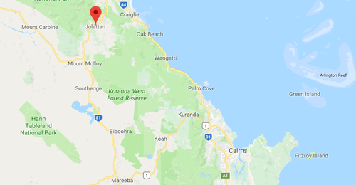 The drownings took place on a property in Julatten, north-west of Cairns. (Google Maps)