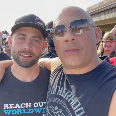 Vin Diesel supports Paul Walker's brother Cody at event honouring the late Fast and Furious star's charity.