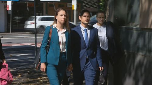 Hannah Quinn, 26, and Blake Davis, 31, are on trial in the NSW Supreme Court charged with murdering Jett McKee.