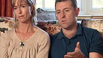 Kate and Gerry McCann, the parents of the missing girl Madeleine McCann, appear in a Spanish TV interview for Antena 3 channel in Madrid in 2007.