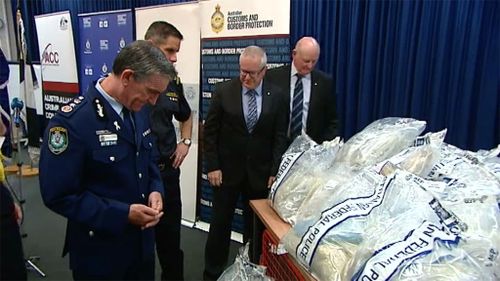 The drugs were seized after a months-long joint operation. (9NEWS)