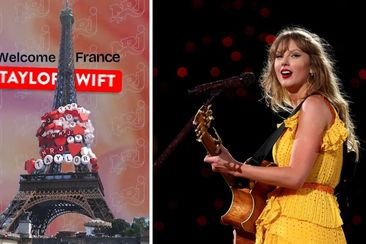 Taylor Swift and Eiffel tower