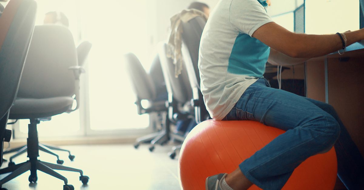 Thinking of sitting on an exercise ball at work? Here's why you shouldn't -  9Coach