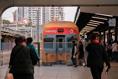 SMH: Sydney Trains, part of Transport for NSW rail network serving commuters on the city circuit. Trains at Central Station. Saturday 05, July 2025 photo: Oscar Colman
