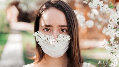 The bridal party asked the bride if they could wear face masks but were told 'no'.