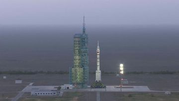 Chinese spacecraft blasts off with two astronauts on board