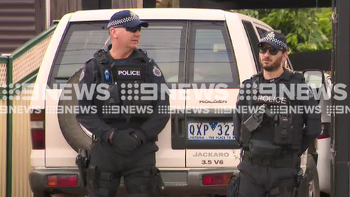 Two men have been arrested in an early morning raid at a home in Melbourne’s south-east. 