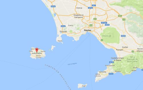 Ischia island is located just off the Italian coast. (Google Maps)