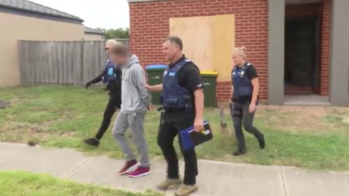 The early morning raids targeted properties across Melbourne today. (Supplied)
