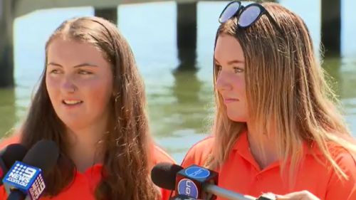 The pair of life-savers spoke to 9NEWS this afternoon. (9NEWS)