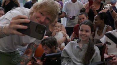 Ed Sheeran serenades sick children at Sydney Children's hospital
