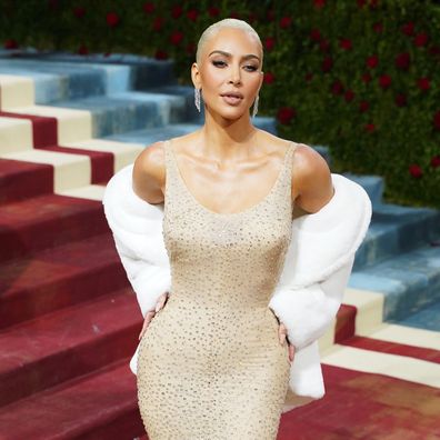 Kim Kardashian attends the 2022 Costume Institute Benefit celebrating In America: An Anthology of Fashion at Metropolitan Museum of Art on May 02, 2022 in New York City. 