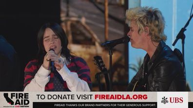 Billie Eilish and Greenday perform