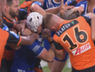 Two Tigers off as costly headbutt mars clash