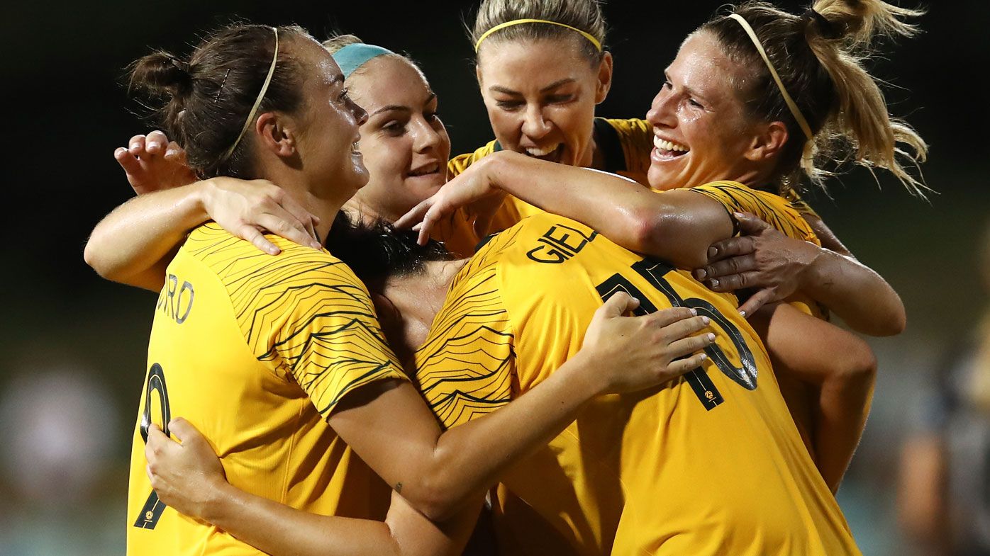 Matildas celebrate victory over New Zealand