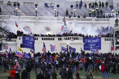 Violent protesters storm the Capitol building on January 6