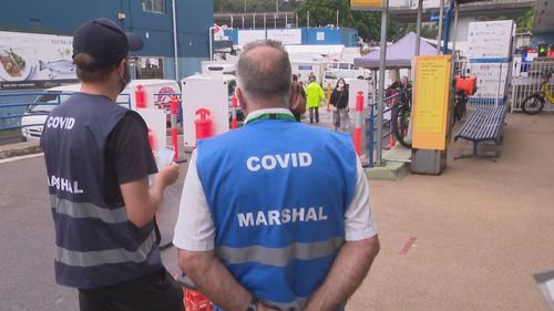 Sydneysiders flock to stores to stock up on food for Christmas.