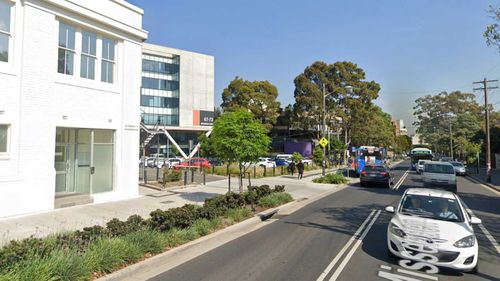 A young woman was allegedly punched in the face on Missenden Road in Camperdown.