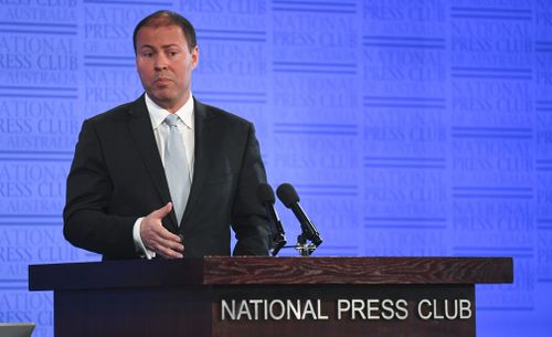 Mr Frydenberg addressed the National Press Club today. (AAP)