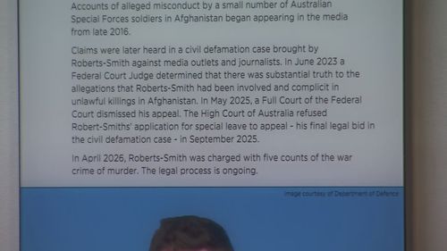 A newly updated panel sits beside the famous display. 