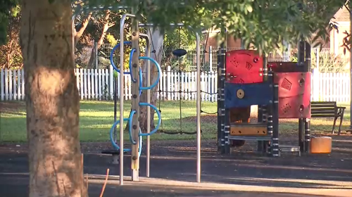 Police allege Breasley approached and threatened the children at Jarvie Park in Marrickville yesterday afternoon.