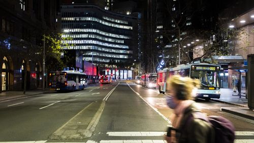 Normally busy Martin Place in Sydney's CBD on July 13, 2021 in Sydney, Australia