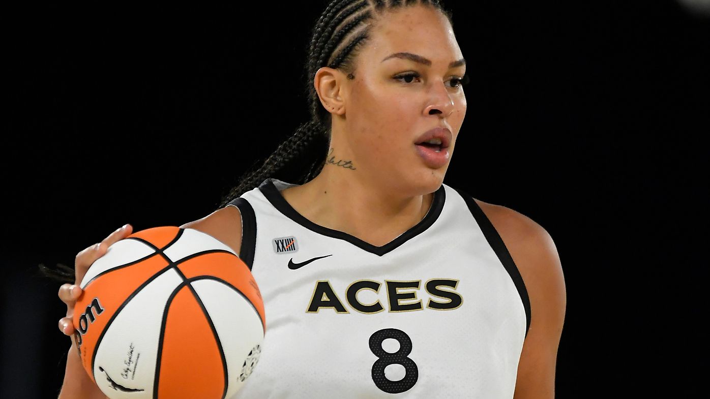 Liz Cambage plays for the Las Vegas Aces in the WNBA