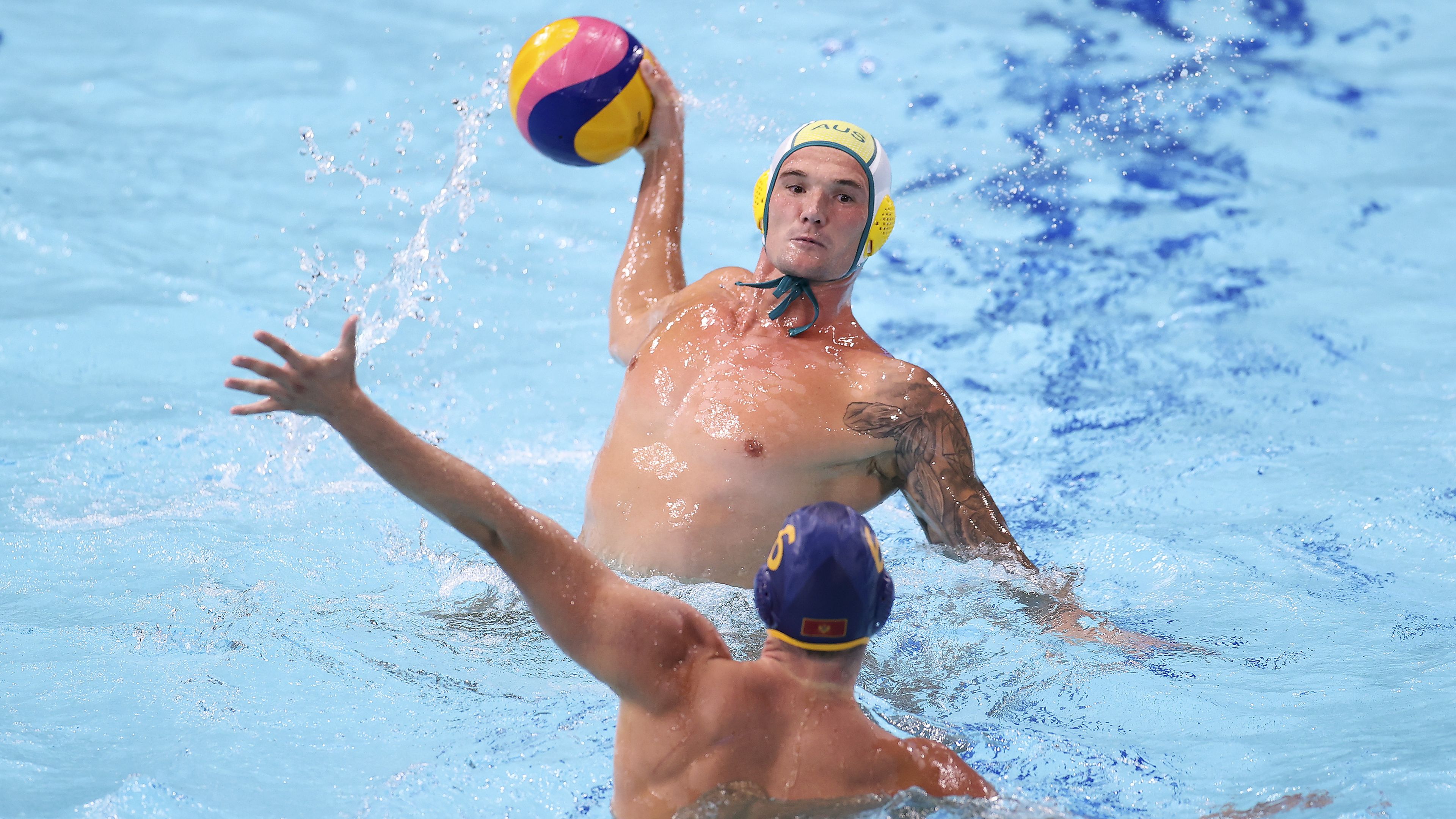 Sharks push gold medal favourites Montenegro in opening water polo match