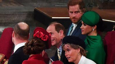 The Duke and Duchess of Sussex at the Commonwealth Day service in 2020.