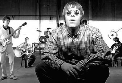 Liam Gallagher in 'Wonderwall' music video (Creation)