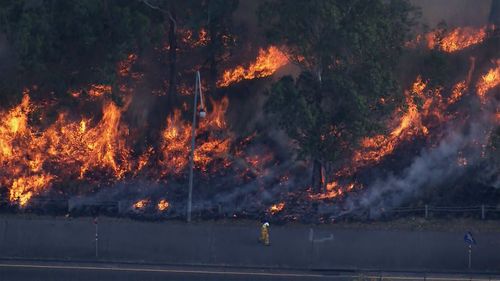 Bushfire doonside first of fire season