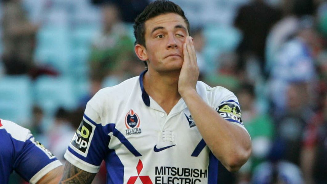 Sonny Bill Williams playing for the Bulldogs.