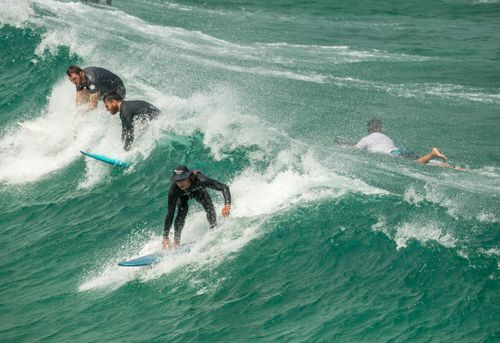 The motion would move the vast majority of beachgoers at Bondi to the southern end. Picture: AAP.