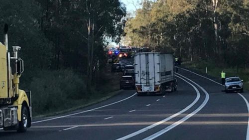 At least two people have died after a multi-vehicle crash on the Bruce Highway in Queensland. (9NEWS)