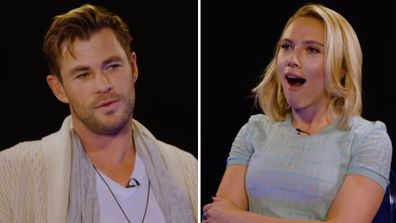 Scarlett Johansson and Chris Hemsworth in Avengers: Endgame