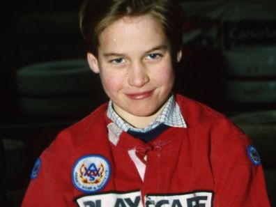 A young Prince William goes karting at Buckmore Park 'Playscape' on August 01, 1992 in Chatham, England. (Photo by Anwar Hussein/Getty Images)