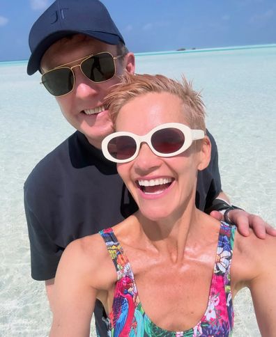 The couple, who visited the Maldives ?22 years ago after they tied the knot, took their daughters, Allegra and Giselle Overton, back to the luxury holiday spot