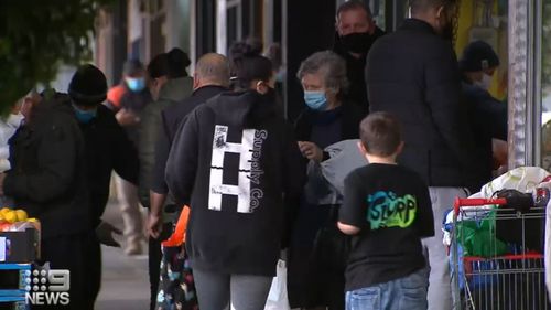 Shoppers in parts of Melbourne packed shops