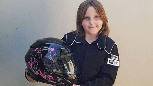 Anita Board suffered severe head and neck injuries in the crash at Perth Motorplex in Kwinana on November 11, 2017, just days after she had reached the minimum age to compete.