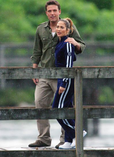 Jennifer Lopez and Ben Affleck on holiday together in Vancouver, Canada, in 2013. 