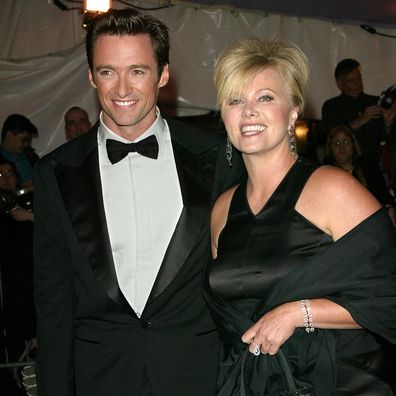 Hugh Jackman and wife Deborra-Lee Furness attend the "Dangerous Liaisons: Fashion and Furniture in the 18th Century" Costume Institute benefit gala at the Metropolitan Museum of Art April 26, 2004 in New York City. 