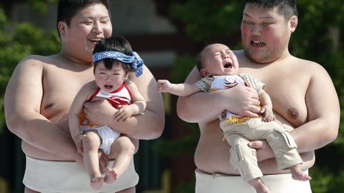 Having a bawl: Japan's sumo wrestlers grapple with cry-babies