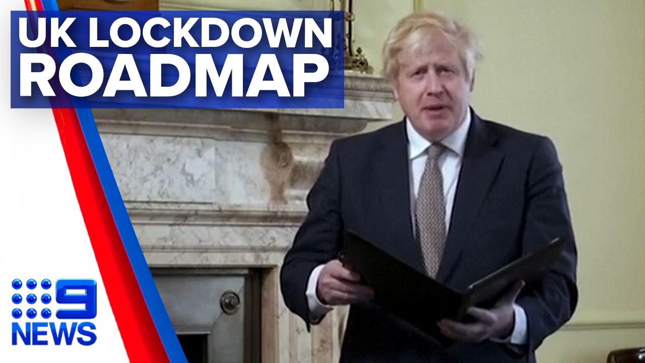 Boris Johnson unveils coronavirus lockdown roadmap: 9News ...