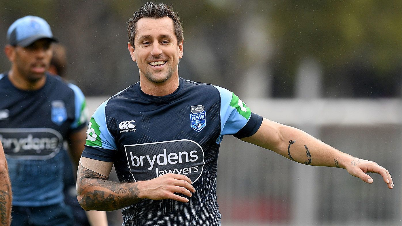 Mitch Pearce at NSW training