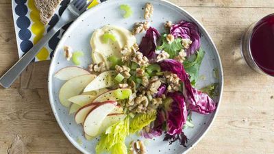 Recipe:<a href="http://kitchen.nine.com.au/2017/08/10/15/47/new-waldorf-salad" target="_top"> Waldorf salad</a>