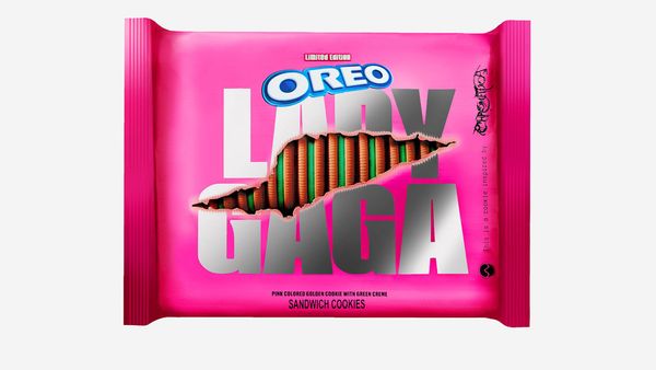 The packaging for the Lady Gaga Oreos is inspired by the singer&#x27;s &quot;Chromatica&quot; album.