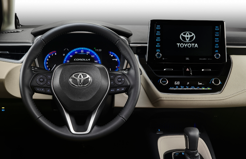The new Toyota Corolla Sedan tech like autonomous emergency braking, adaptive cruise control, seven airbags, and a reversing camera across the range.
